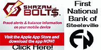 First National Bank of Steeleville, Click here for details.